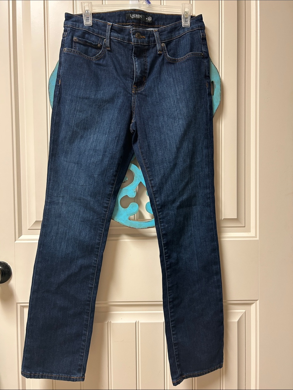 Lauren Ralph Lauren Women's Dark Blue Straight Leg Jeans
